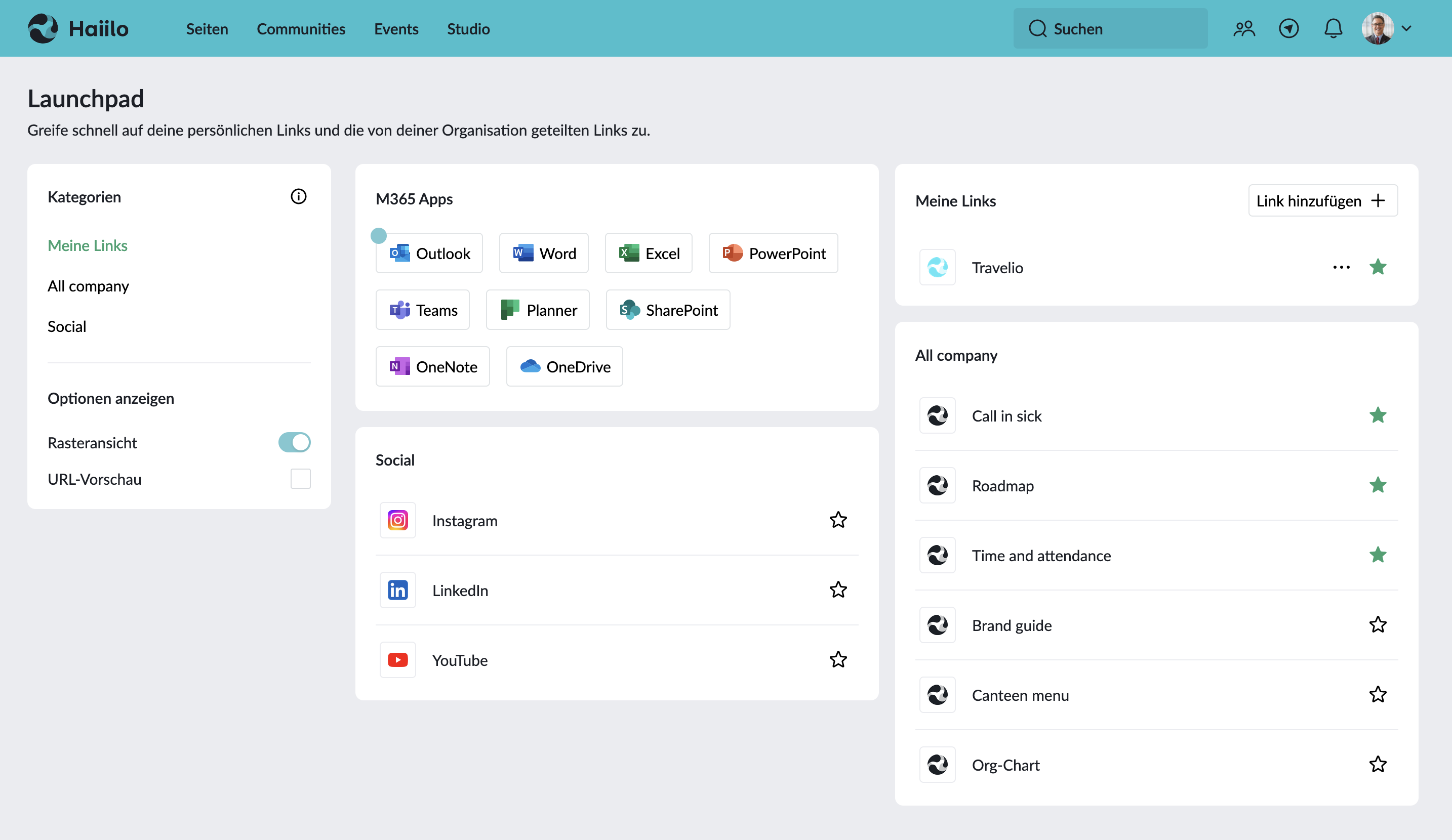 Launchpad-Ansicht mit M365-Apps.png