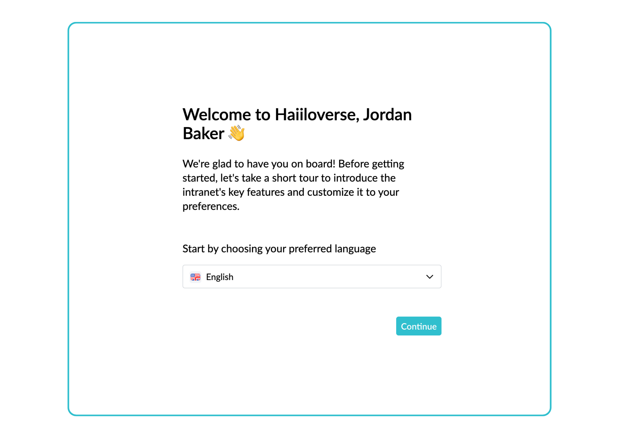 welcome and language onboarding page.png
