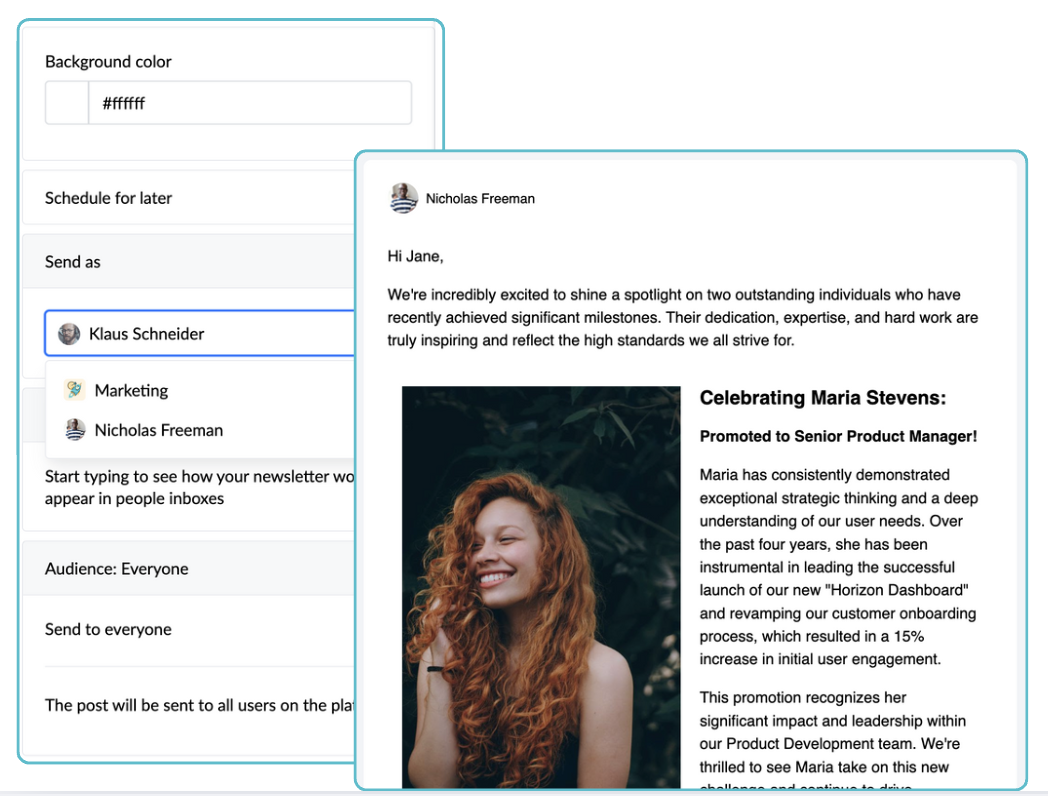 publish on behalf of a user in an email newsletter.png