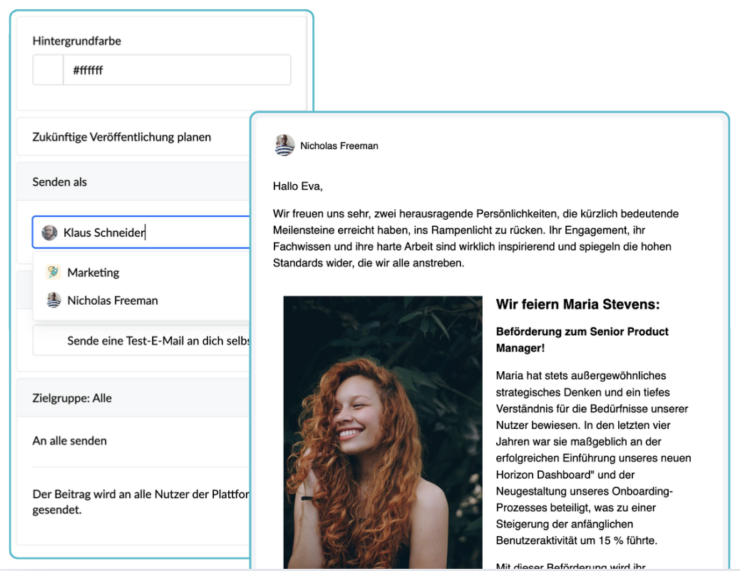 im Namen eines Benutzers in einem E-Mail-Newsletter veröffentlichen.png