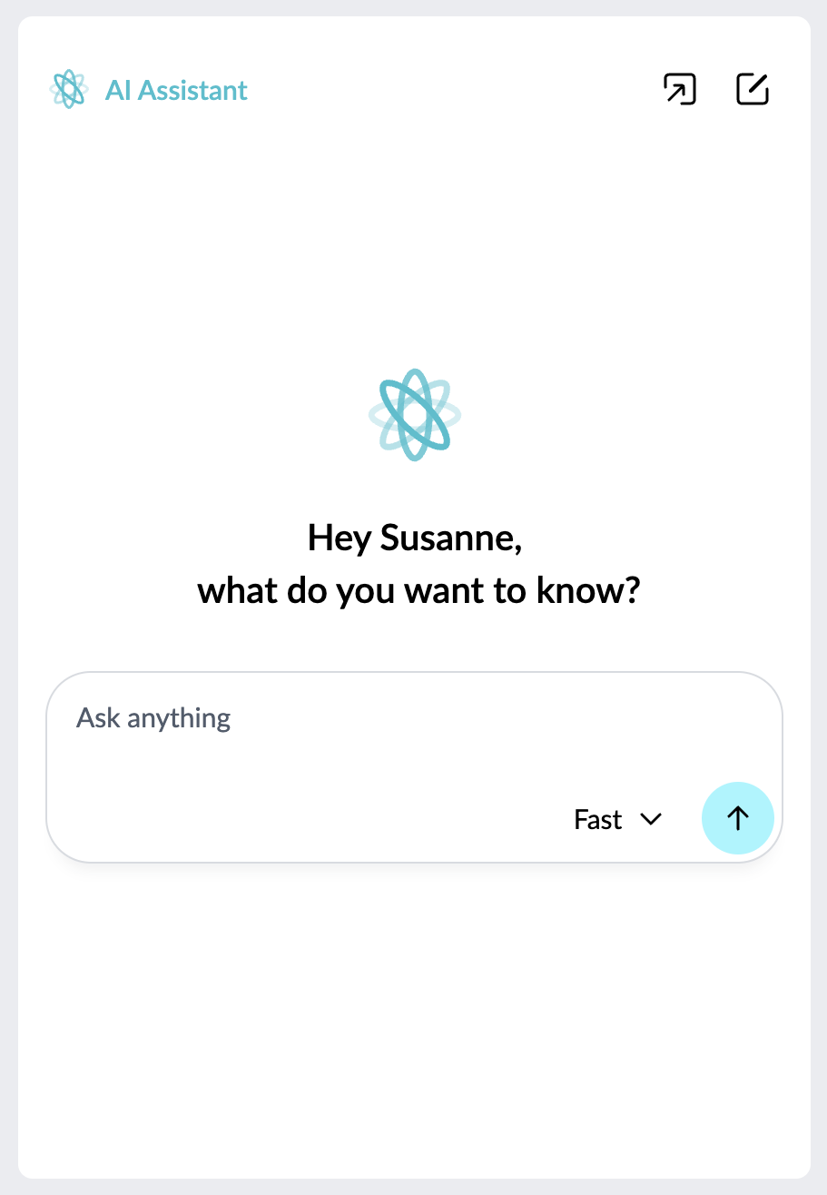 AI Assistant Widget