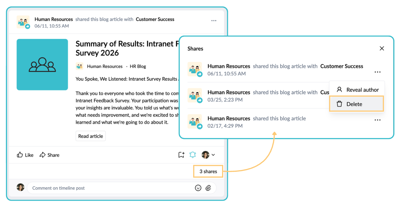 Difference in deleting a timeline post and all shares with only individual shares.png